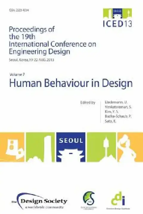 Cover of Proceedings of Iced13 Volume 7