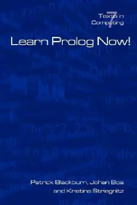 Cover of Learn PROLOG Now!