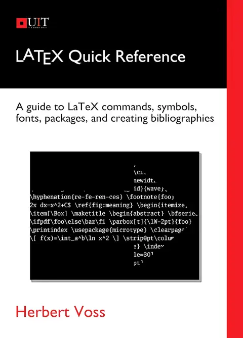 Cover of Typesetting tables with LaTeX