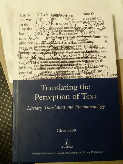 Cover of Translating the Perception of Text
