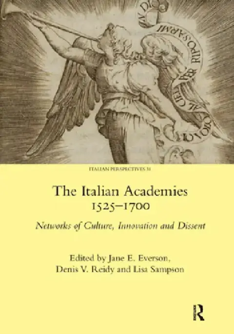 Cover of The Italian Academies 1525-1700