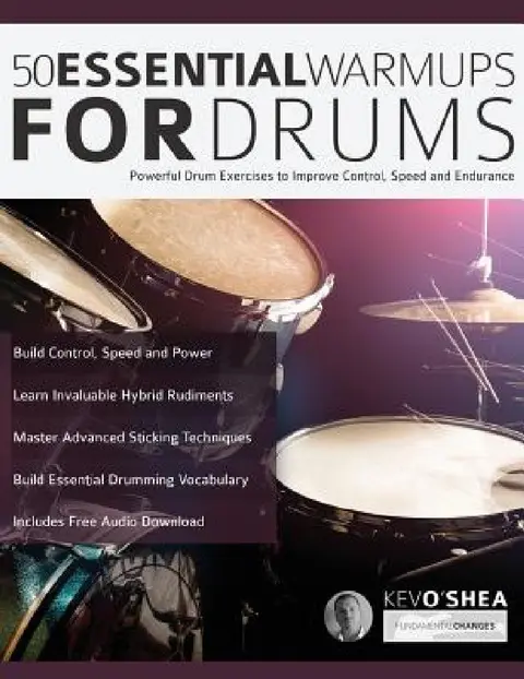 Cover of 50 Essential Warm-ups for Drums