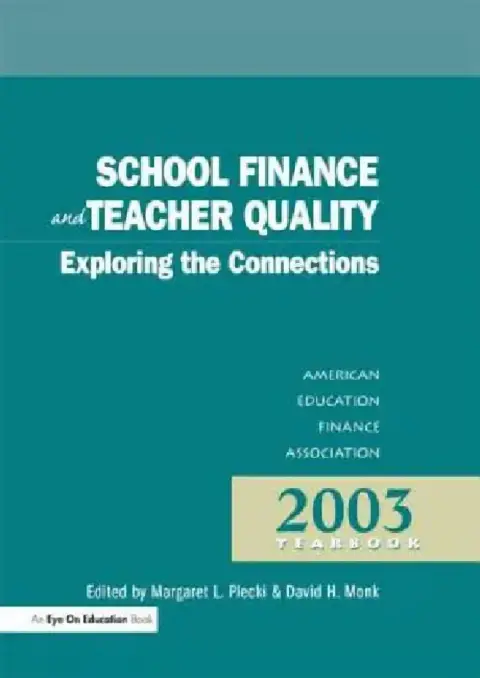 Cover of School Finance and Teacher Quality