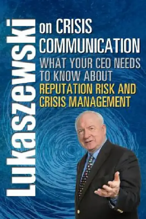Cover of Lukaszewski on Crisis Communication