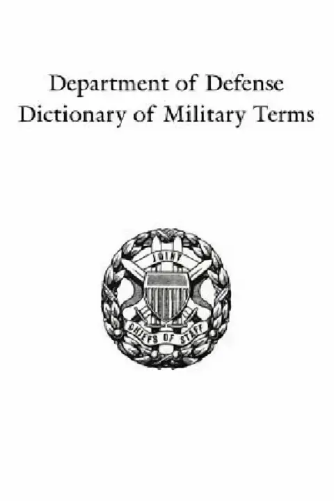 Cover of Department of Defense Dictionary of Military Terms