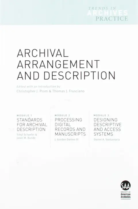 Cover of Archival Arrangement and Description