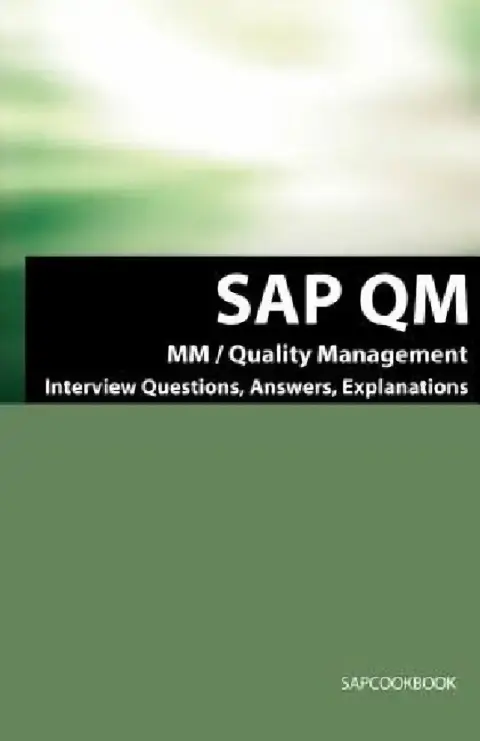 Cover of SAP QM Interview Questions, Answers, Explanations