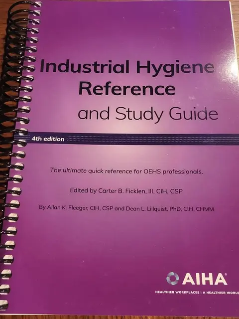 Cover of Industrial Hygiene Reference & Study Guide, 4th edition