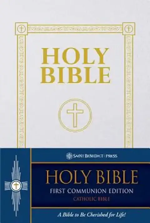 Cover of First Communion Bible-OE-Douay Rheims