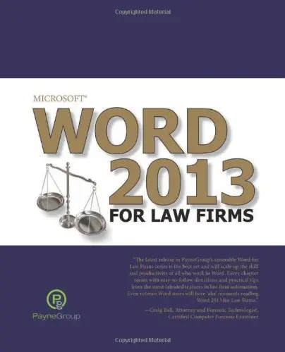 Cover of Microsoft Word 2013 for Law Firms