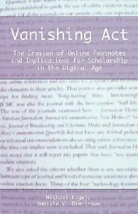 Cover of Vanishing ACT