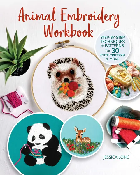 Cover of Animal Embroidery Workbook