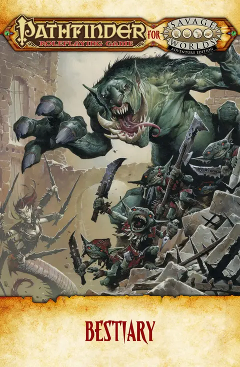 Cover of Pathfinder for Savage Worlds - Bestiary