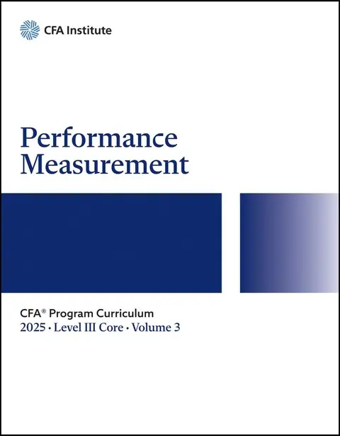 Cover of 2025 CFA Program Curriculum Level III Core, Volume 3
