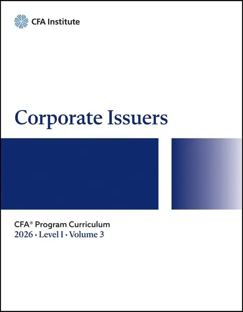 Cover of 2026 CFA Program Curriculum Level I, Volume 3