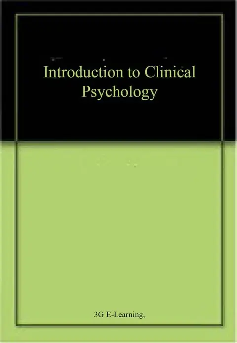 Cover of Introduction to Clinical Psychology