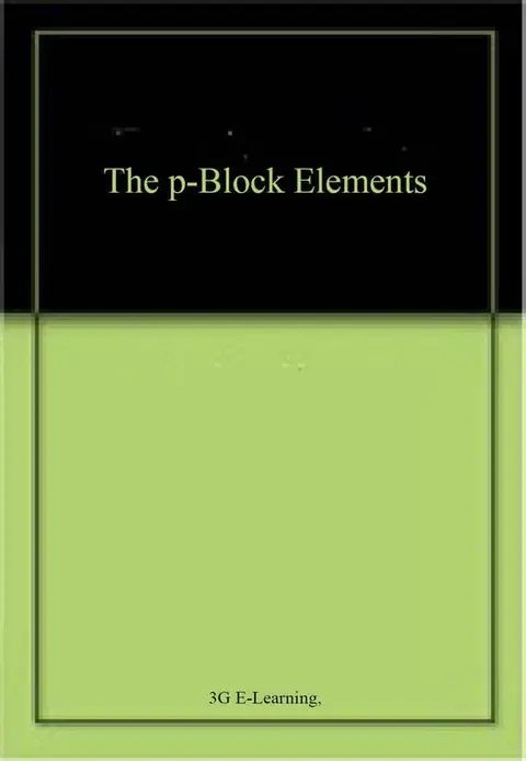 Cover of The p-Block Elements