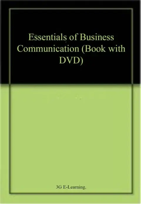 Cover of Essentials of Business Communication