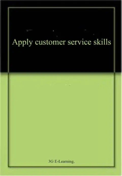Cover of Apply customer service skills