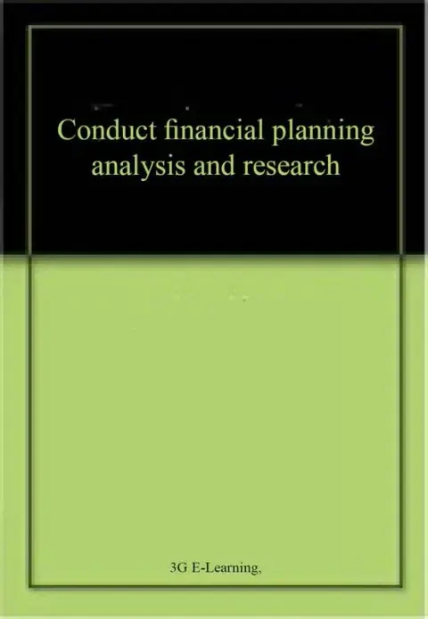 Cover of Conduct financial planning analysis and research