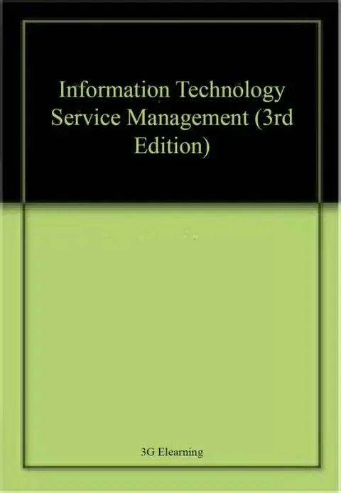 Cover of Information Technology Service Management
