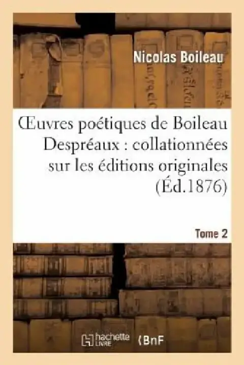 Cover of Oeuvres Poétiques de Boileau Despréaux