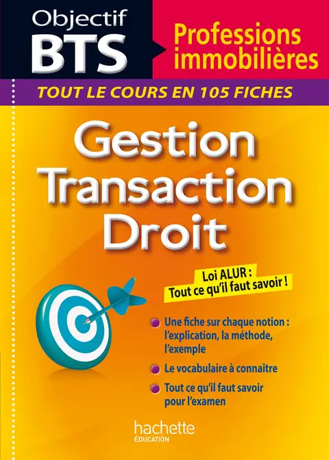 Cover of Fiches objectif bts professions immobilieres