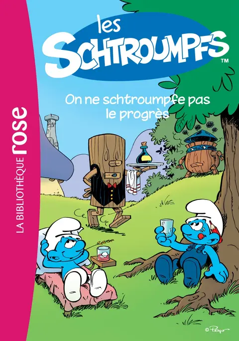 Cover of Les schtroumpfs 4 - on ne schtroumpfe pas le progres