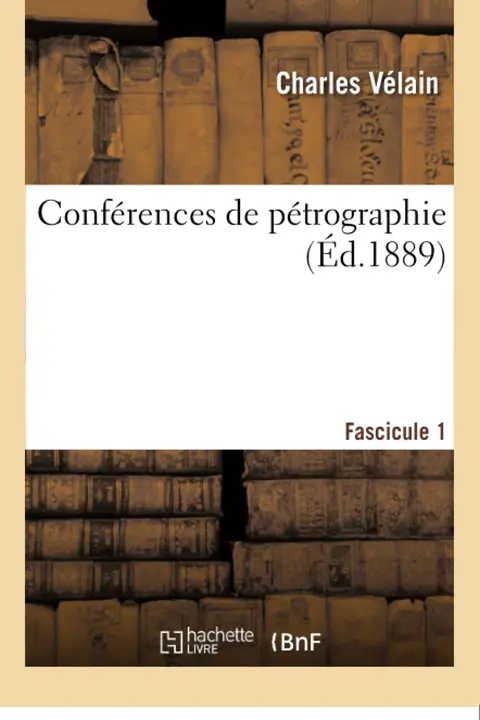 Cover of Confrences de Ptrographie. 1er Fascicule