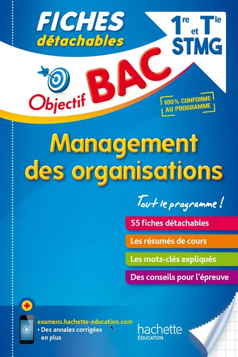 Cover of Objectif bac fiches detachables management première et term stmg