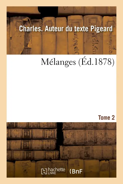 Cover of Melanges. Tome 2