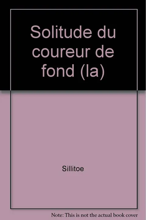 Cover of La Solitude du coureur de fond