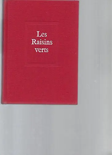 Cover of Raisins verts
