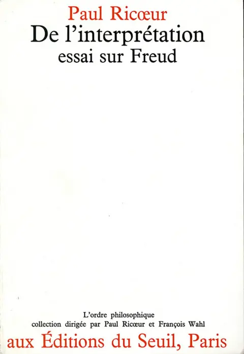 Cover of De l'interprétation