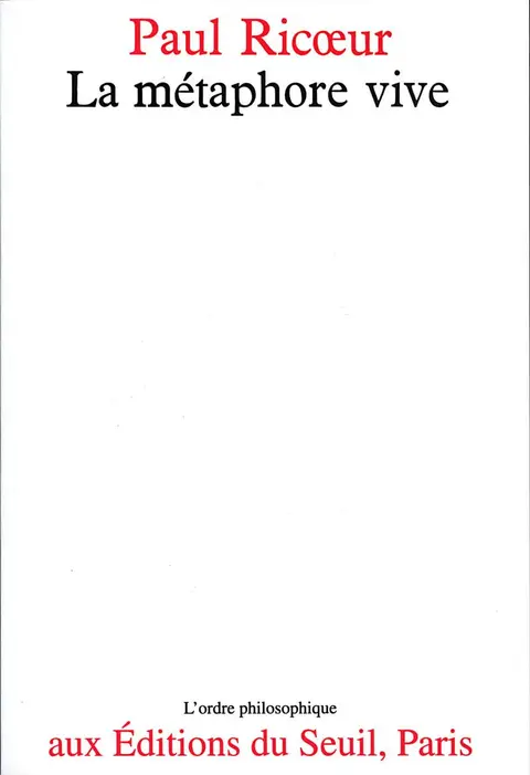 Cover of La metaphore vive