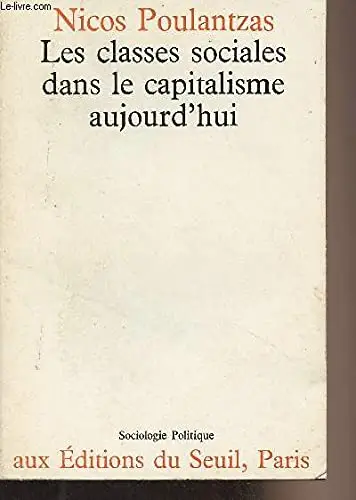 Cover of Classes sociales dans le capitalisme aujourd'hui