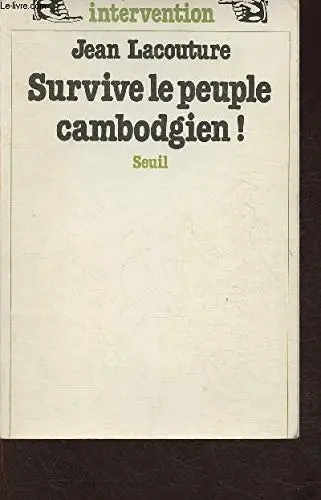 Cover of Survive le peuple cambodgien!