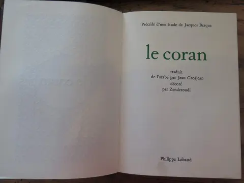 Cover of Le Coran