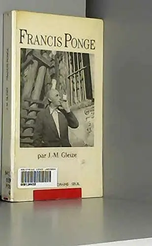Cover of Francis Ponge