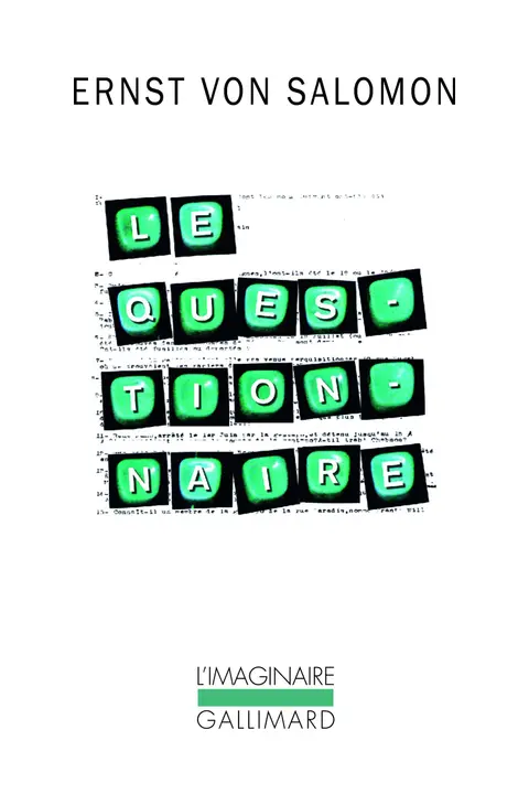Cover of Le questionnaire
