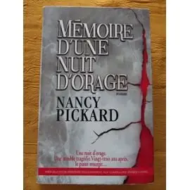 Cover of Mémoire d'une nuit d'orage