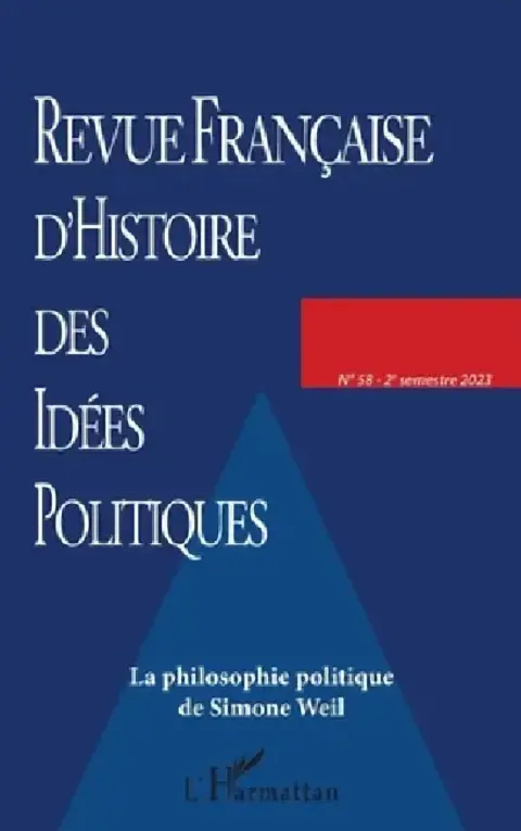 Cover of La philosophie politique de Simone Weil