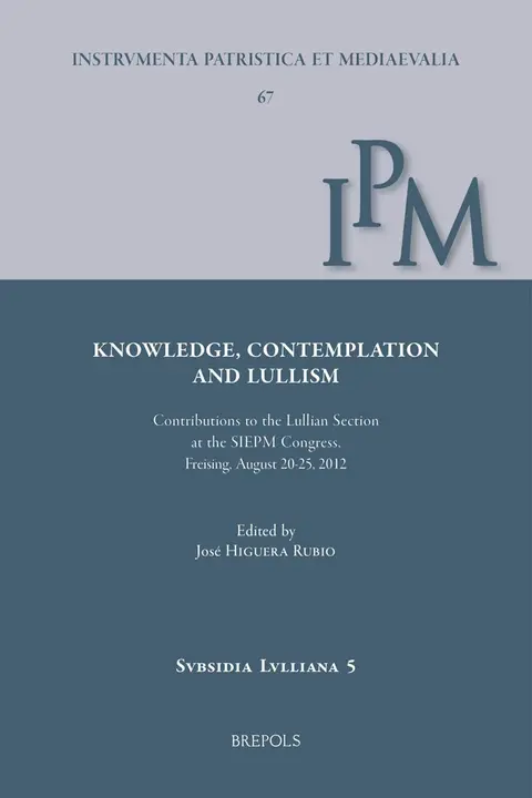 Cover of Knowledge, Contemplation, and Lullism