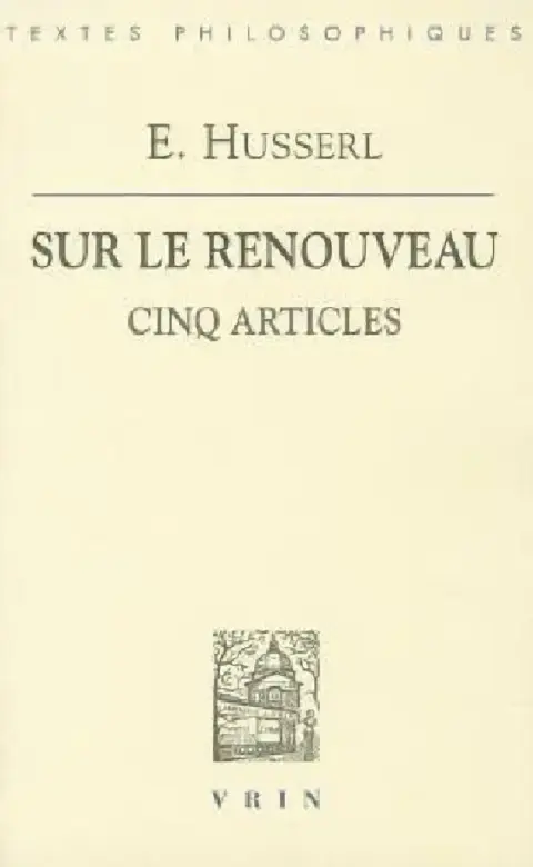 Cover of Edmund Husserl