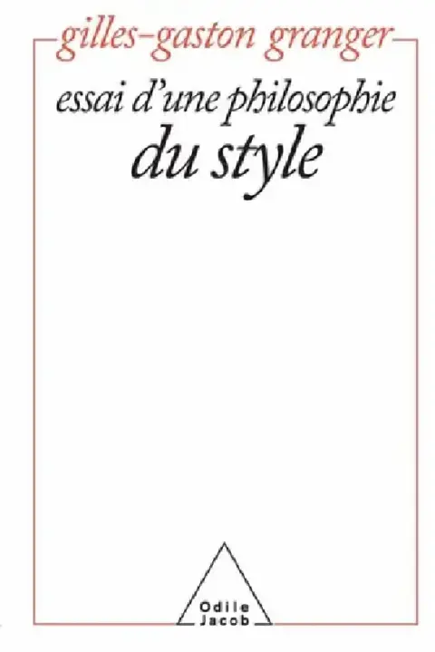 Cover of Essay on a Philosophy of Style / Essai d'une philosophie du style