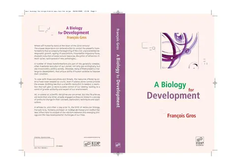 Cover of A biology for development