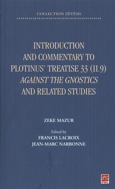 Cover of Introduction and commentary to plotinus treatuse 33