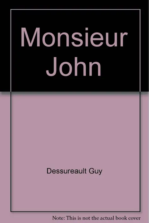 Cover of Monsieur john