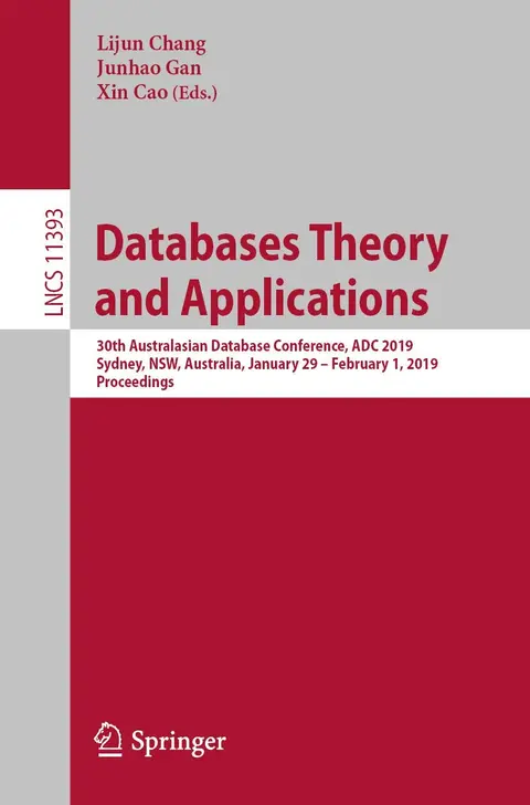 Cover of Databases Theory and Applications