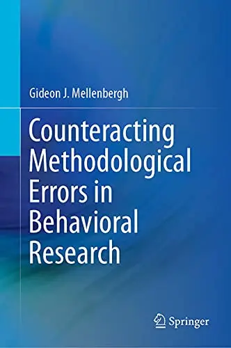 Cover of Counteracting Methodological Errors in Behavioral Research
